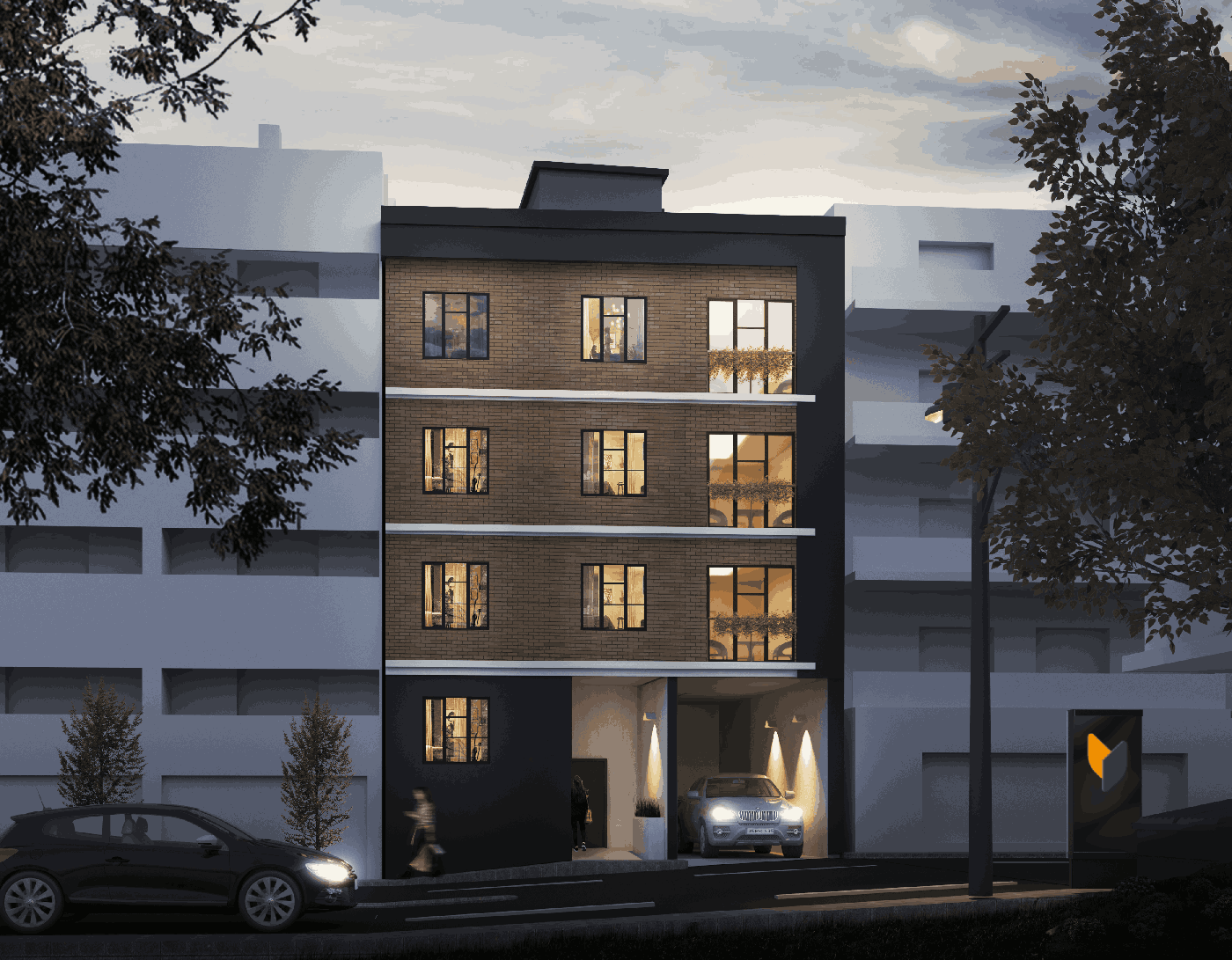 Cemal Apartmanı, Bayraklı İzmir, modern konut cephesi gündüz