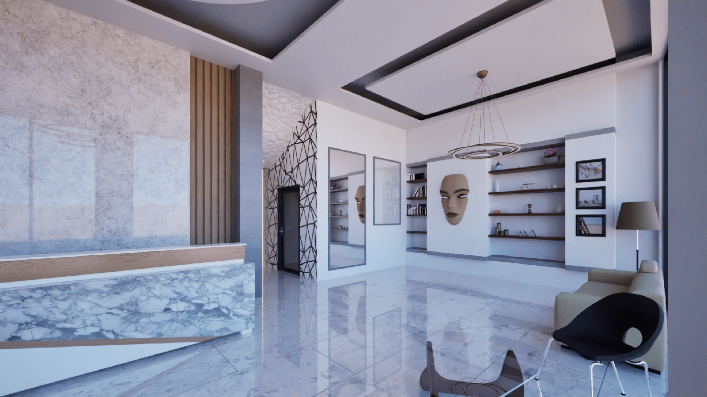 Estetik Kliniği iç mekan tasarımı, İzmir, Yörükoğlu Mimarlık