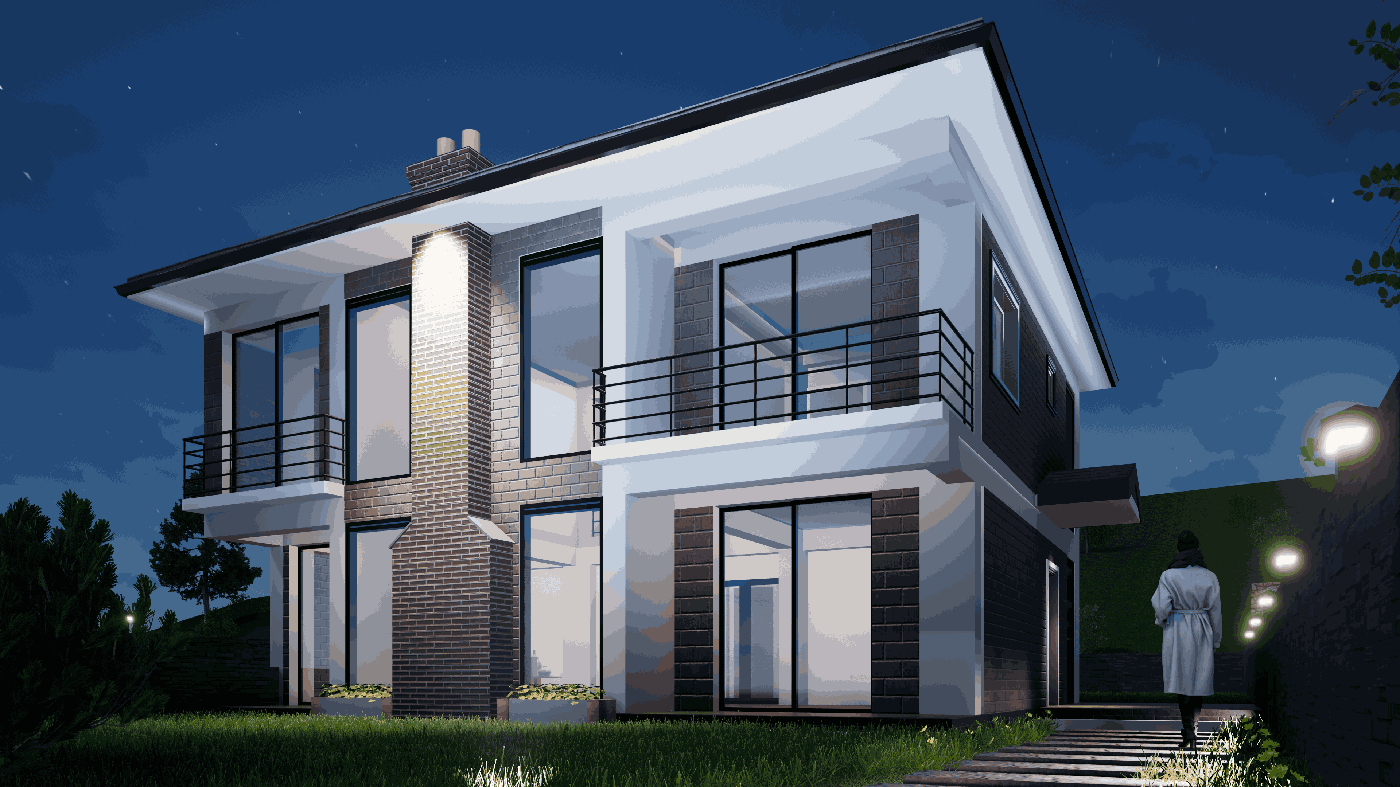 Villa N, Şakran İzmir, doğal dokulu modern villa gündüz